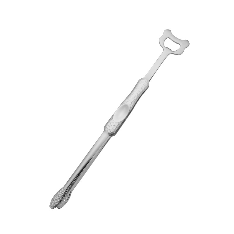 New 304 stainless steel food tongs barbecue tongs multi-purpose beer bottle opener steak tongs extended food tongs