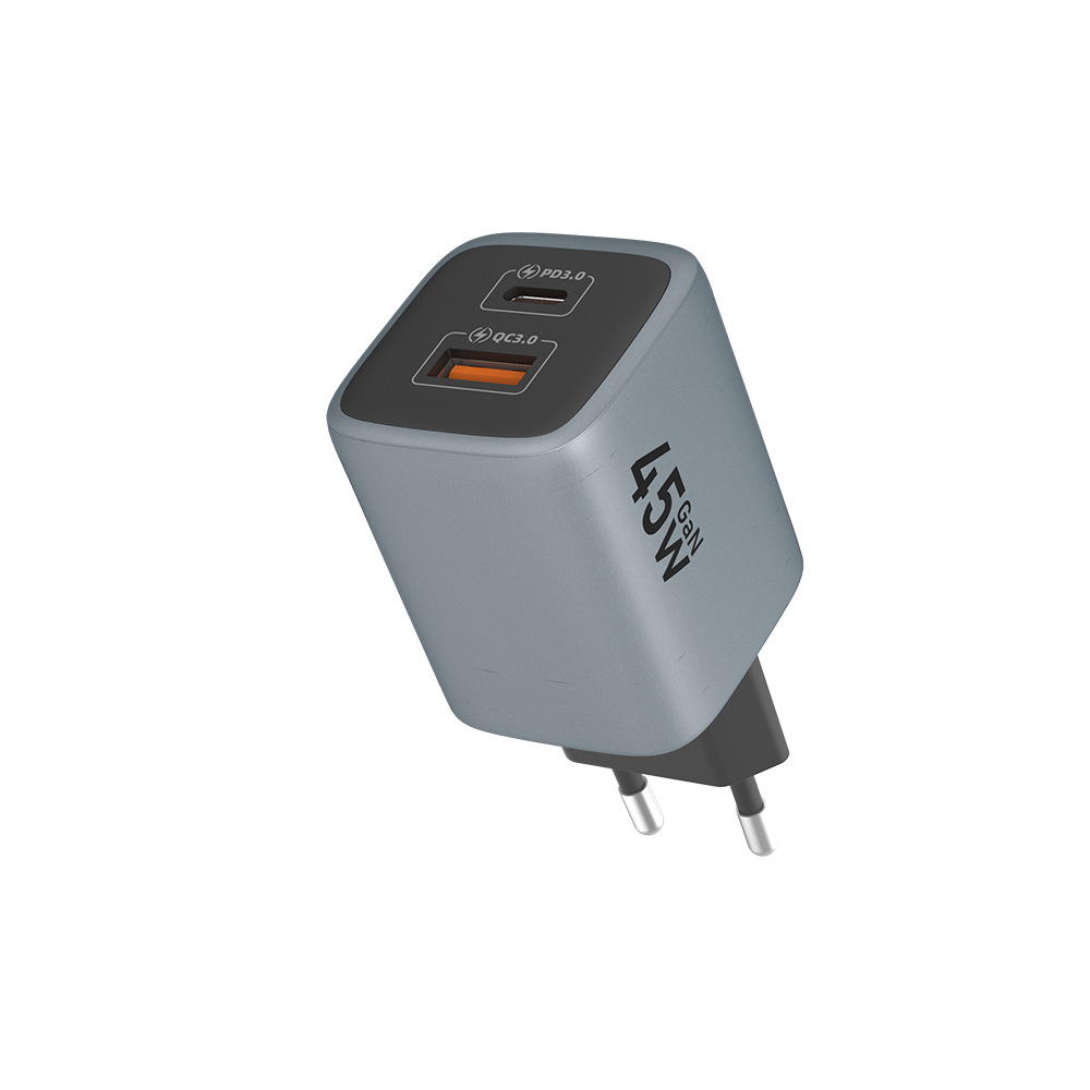 PD45W European standard charger, phone computer tablet GaN GAN power adapter, CE certified charging head