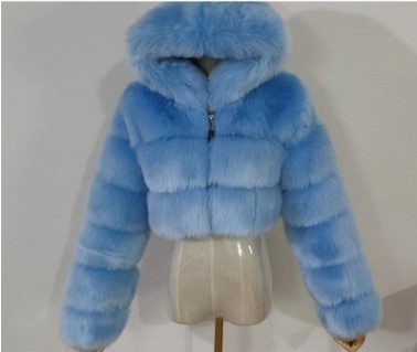 Faux fur jacket new faux fur coat Haining short faux fur jacket