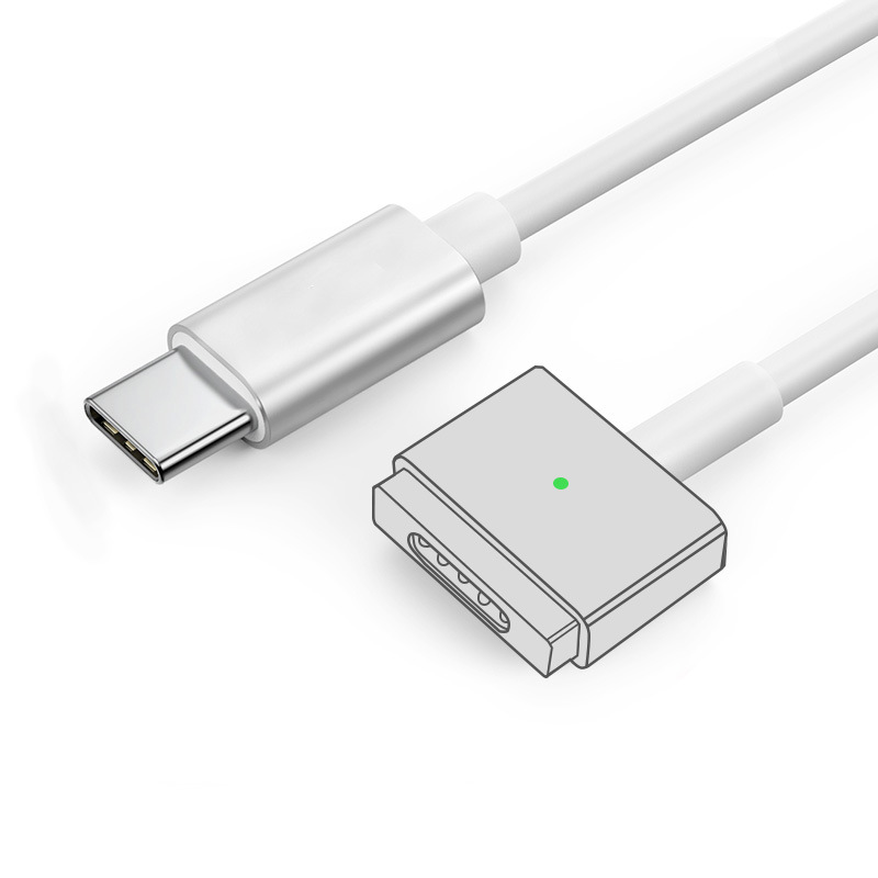 Type-C to MagSafe 2 fast charging data cable magnetic L/T head for Apple MacBook Air