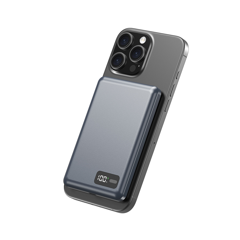 Qi2 certified ultra-thin magnetic wireless power bank 5000 10000mAh charging bank 20W wired CCC fast charging