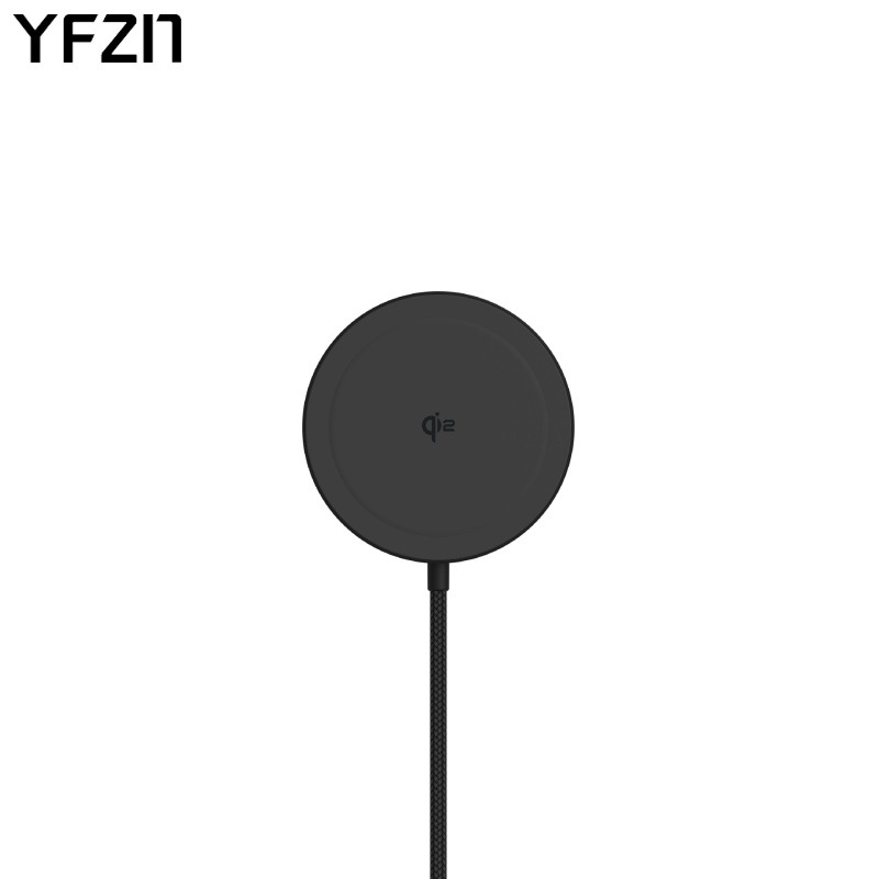 Qi2 certified wireless charger magnetic single stand aluminum alloy high quality liquid silicone 15W magnetic wireless charger