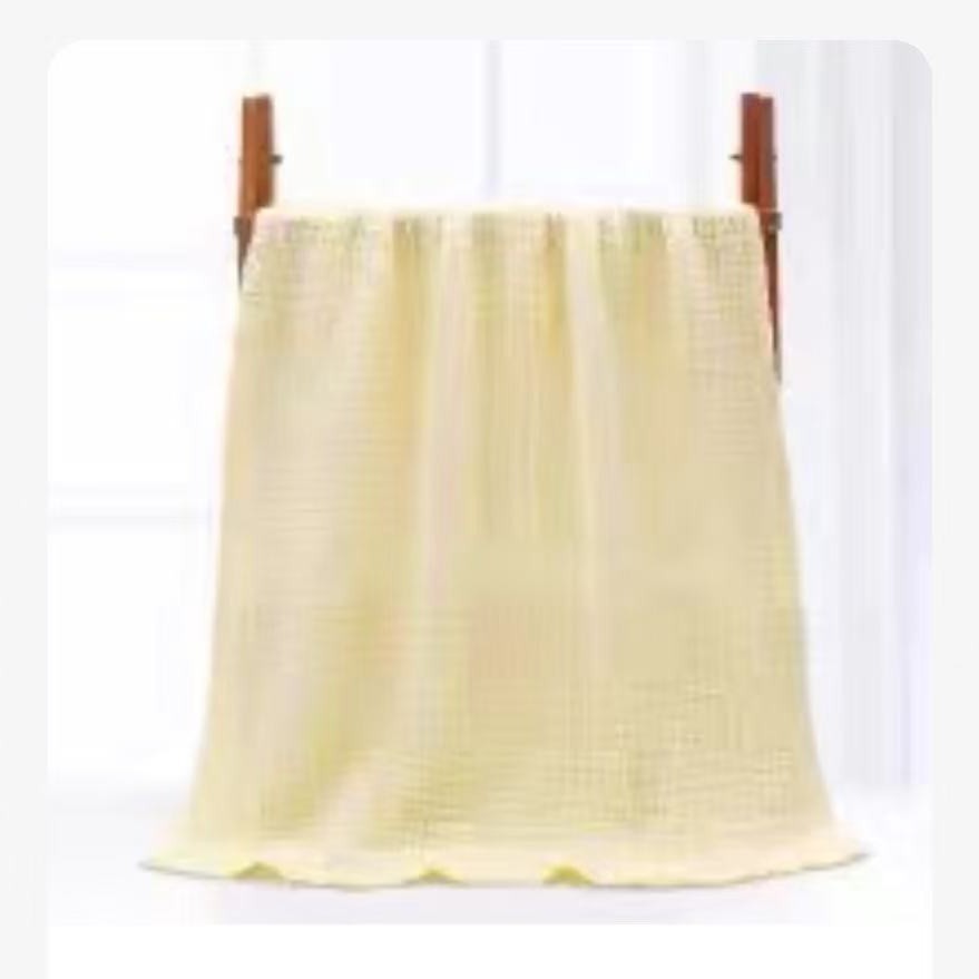 Baby bath towel pure white pure cotton six-layer gauze face wash bath super soft absorbent baby blanket children towel