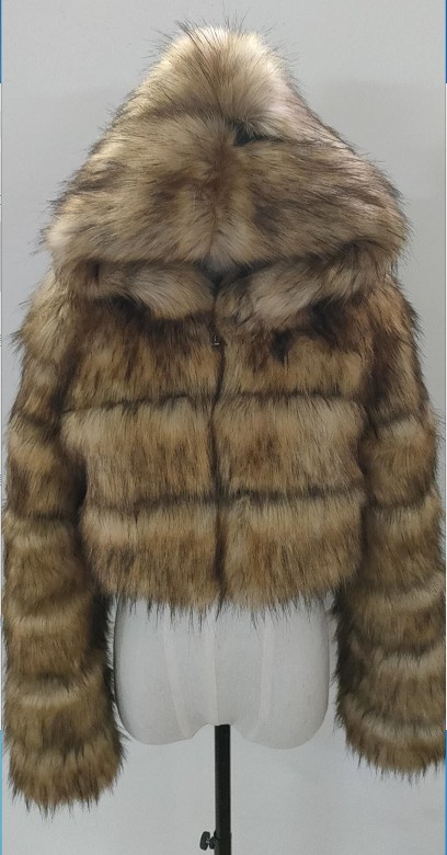 Faux fur jacket new faux fur coat Haining short faux fur jacket