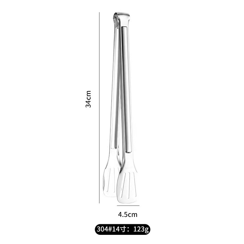 304 stainless steel three-line clip, bread clip, barbecue clip, food clip, kitchen household food clip tool