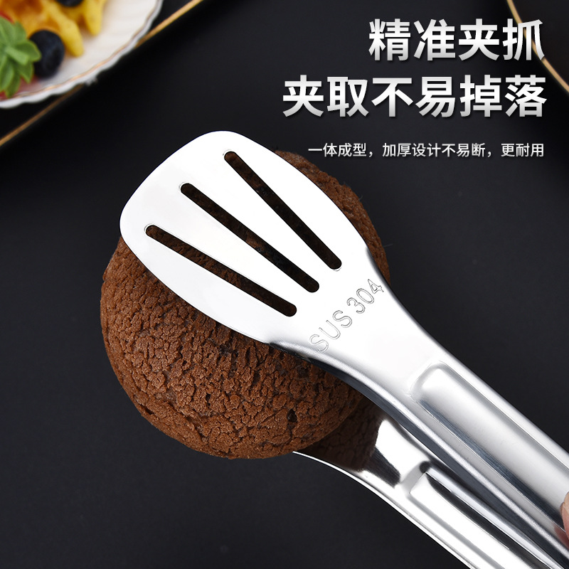 304 stainless steel tongs, barbecue tongs, bread tongs, steak tongs, kitchen hotel supplies