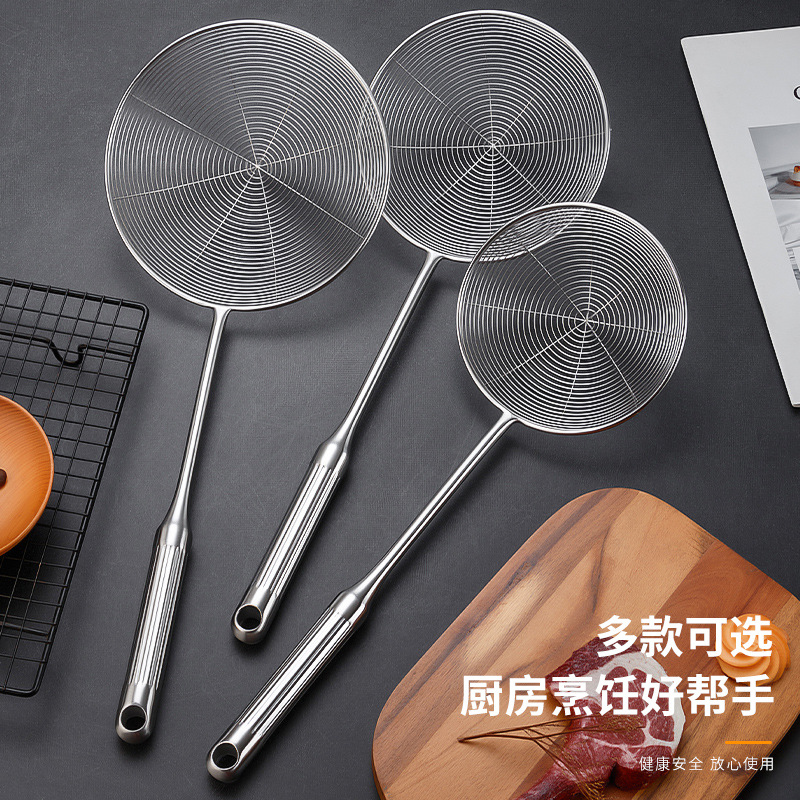 316 stainless steel spatula Roman column handle thickened wok spatula spoon slotted spoon household wok spoon soup spoon set