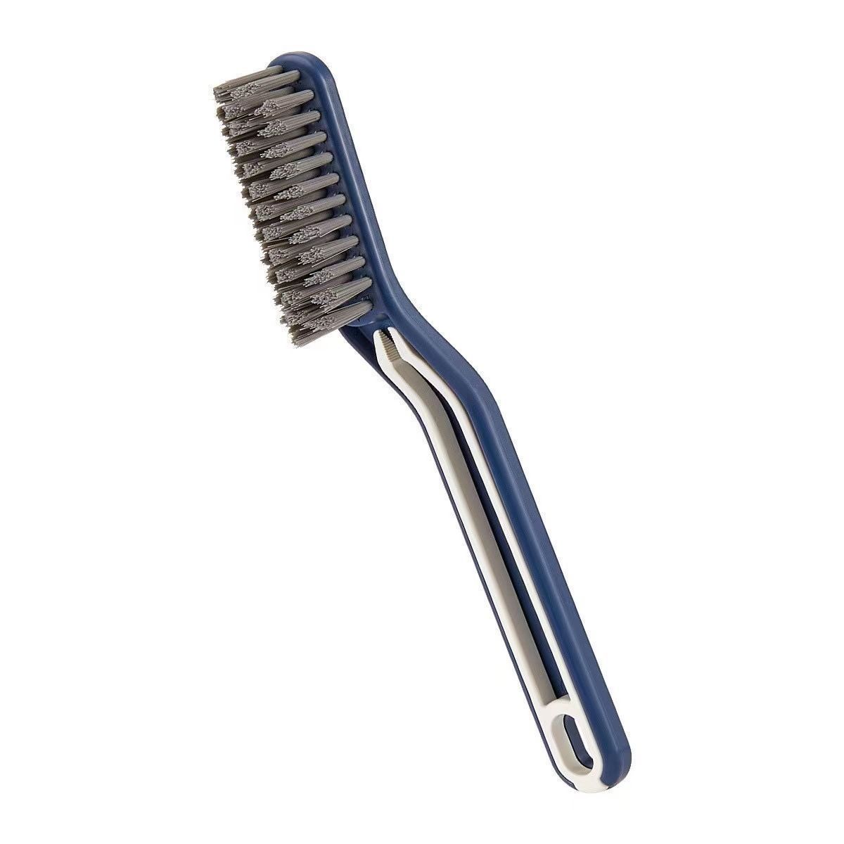Bathroom Gap Plastic Large Brush 2-in-1 Hair Clip Toilet Cleaning Tool Floor Brush Hard Bristle
