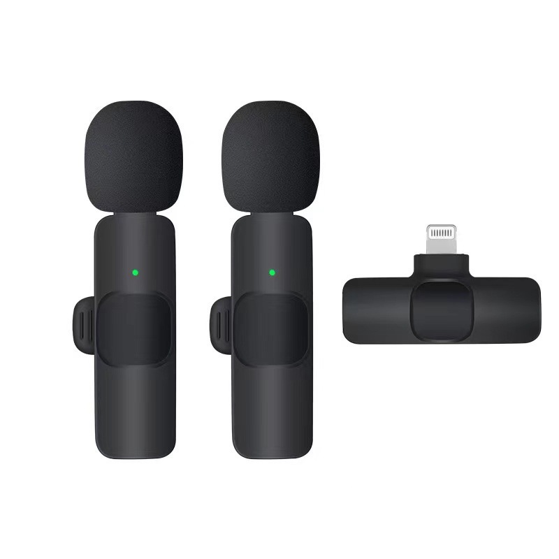 K1K9 wireless lapel microphone for phone live streaming video recording sound recording clip-on microphone