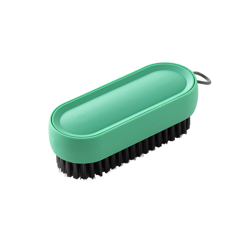 Thickened fine-wire long-handle shoe brush, hangable plastic multi-functional cleaning laundry brush, non-damaging soft-bristle small brush