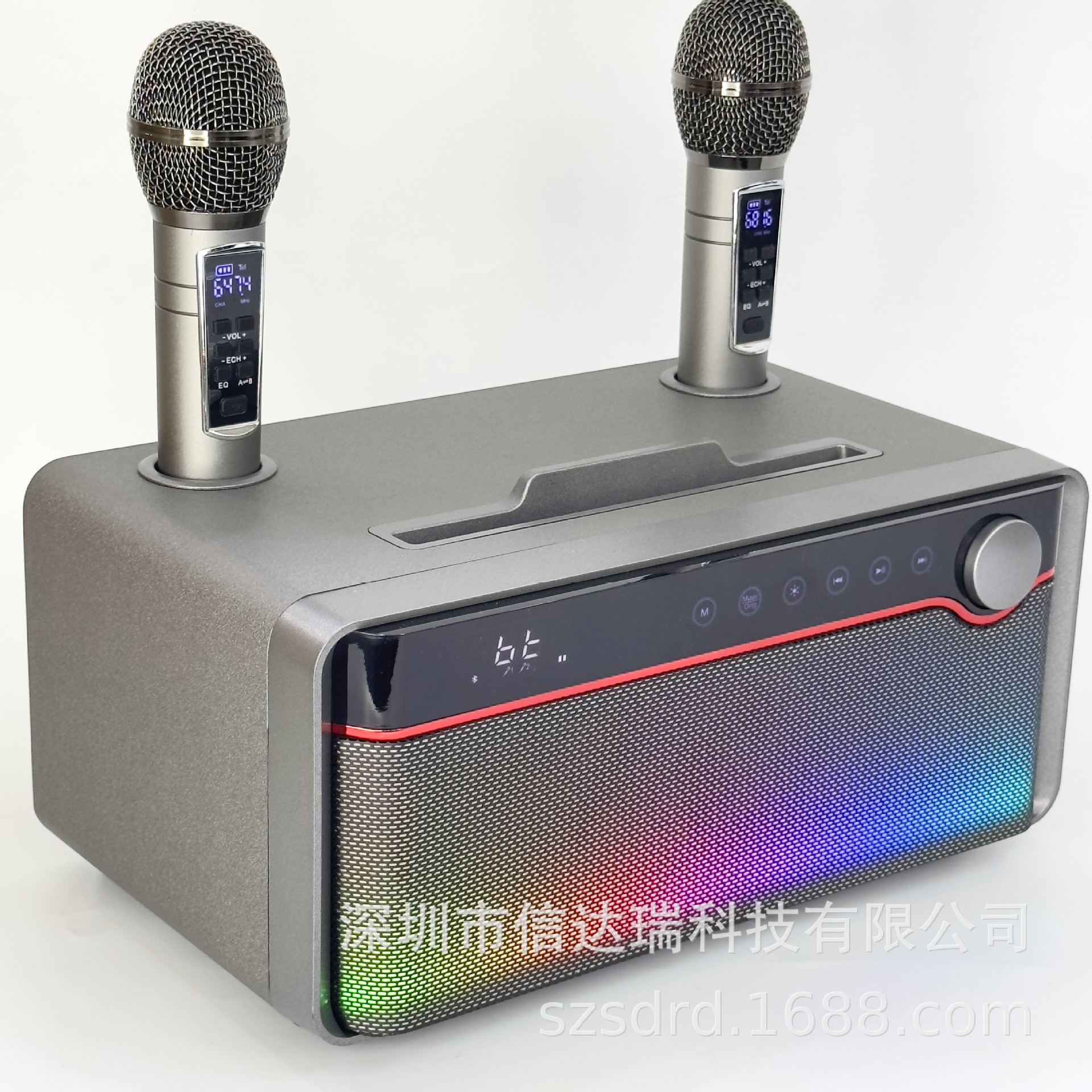 New SD328 Bluetooth Speaker Wireless Dual Microphone Karaoke All-in-One Home Children's KTV Singing Outdoor
