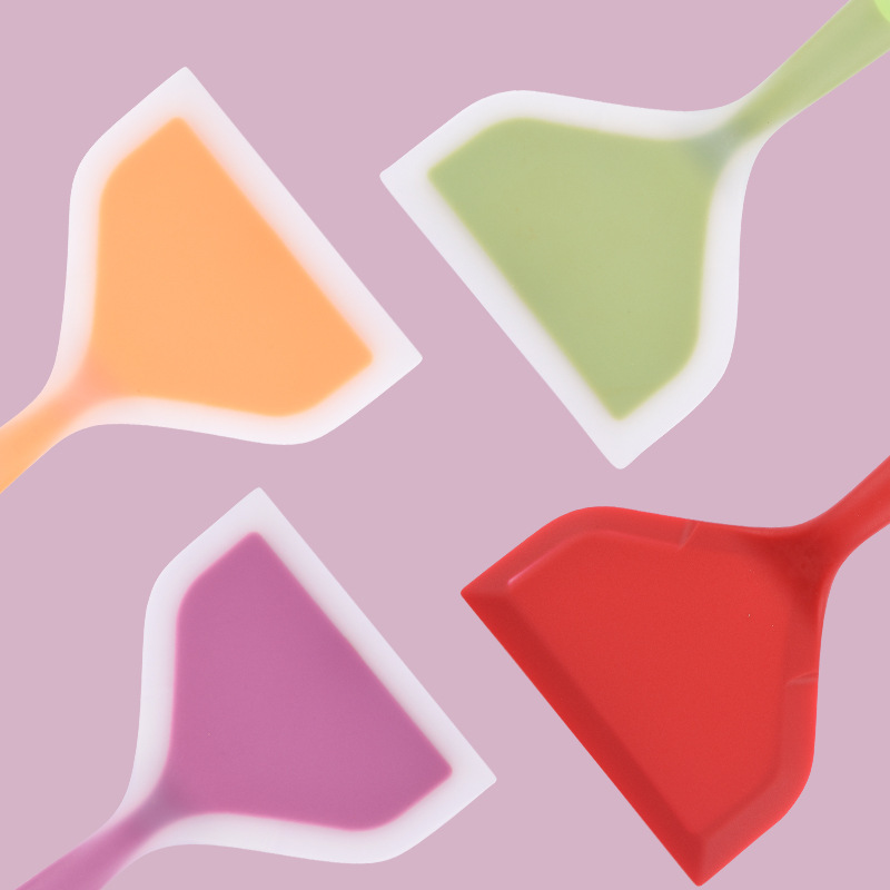 Silicone Spatula Fried Tamagoyaki Large Surface Non-stick Pan Kitchen Spatula High Temperature Resistant Spatula Beef Steak Pancake Spatula
