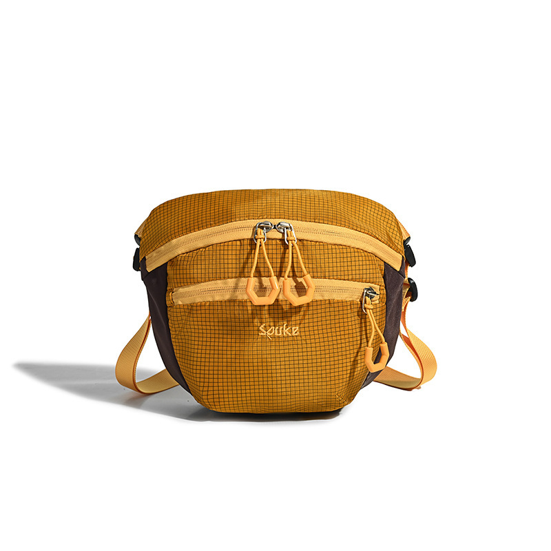 Outdoor Small Crossbody Bag for Women Summer Lightweight Multi-compartment Outdoor Travel Backpack Nylon Sports Chest Bag Crossbody Bag