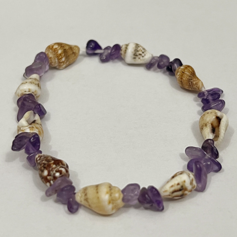 Rongshang Accessory Natural Crushed Stone Conch Bracelet Beach Leisure Shell Hand Ornament Bracelet