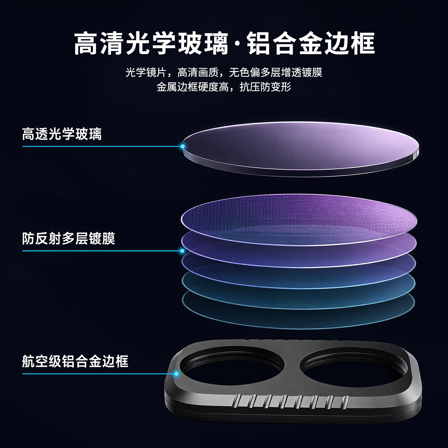 Filter kit for DJI Pocket 4 P action camera CPL polarizer ND neutral density filter