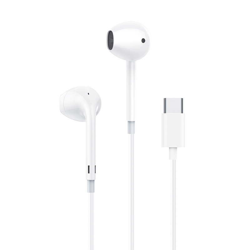 Baitong Y9 Stereo Type-C In-ear Music Earphone Applicable for Mate40 P40 Android Phone Wired Control Earphone