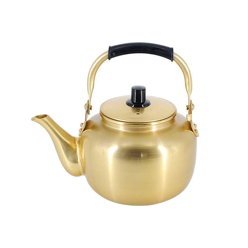 Rice wine pot rice wine bowl traditional thickened yellow aluminum pot warm wine hot wine yellow aluminum pot rice wine pot rice wine bowl