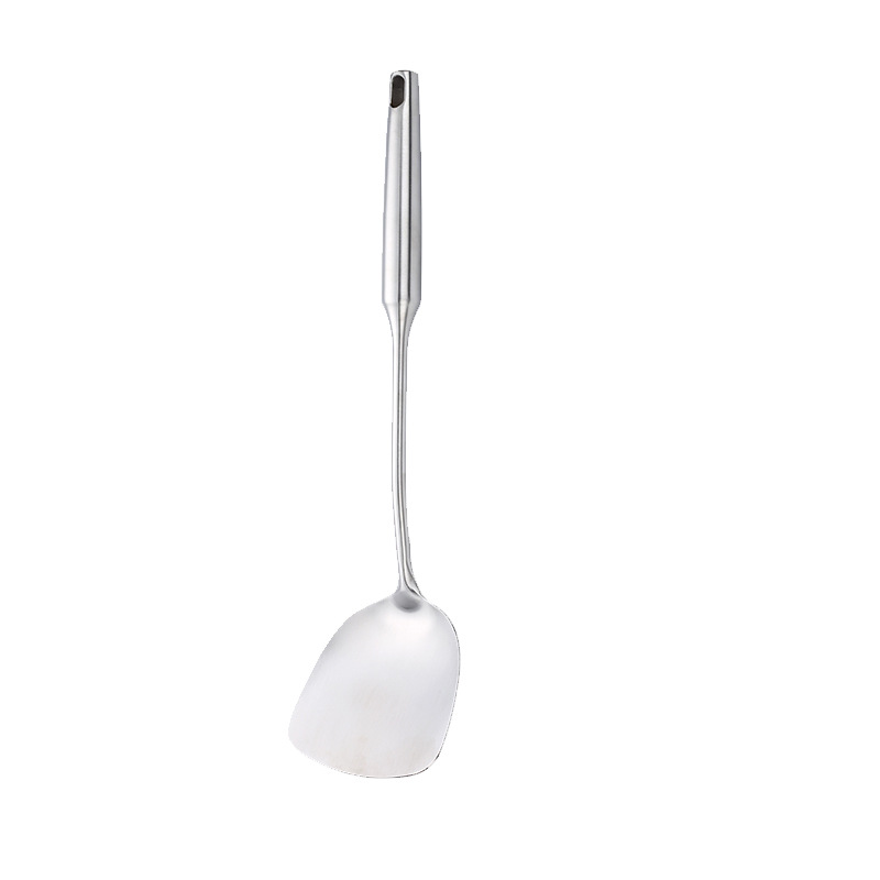 304 stainless steel kitchen utensil set heat-insulated handle full steel spatula soup spoon frying spatula slotted spoon kitchen custom LOGO