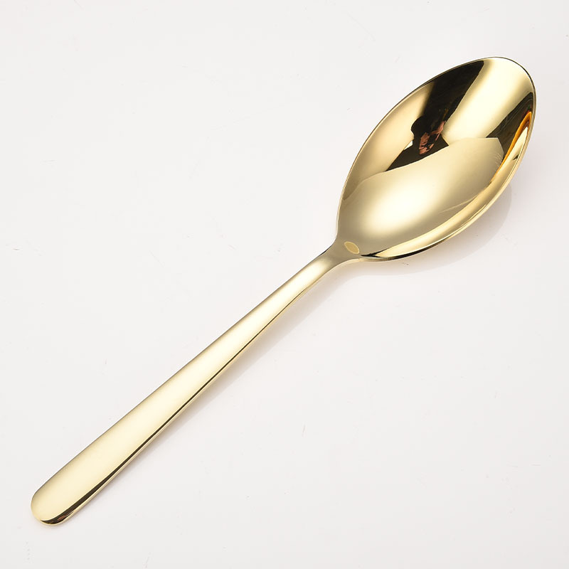 Serving Spoon 304 Stainless Steel Tableware Thickened Spoon Bright Hotel Serving Spoon Serving Spoon