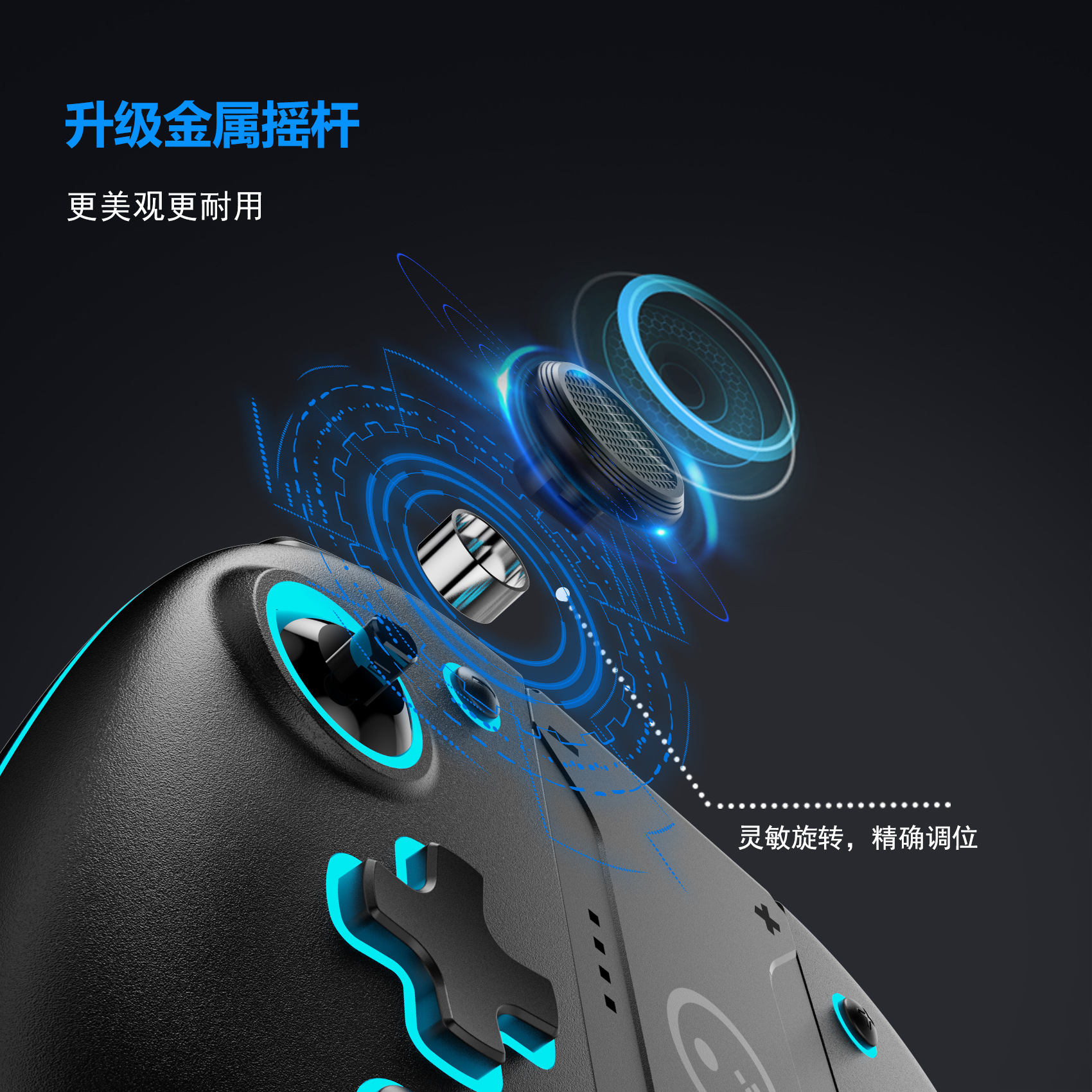 LinYuvo Lianyou switchjoycon bluetooth handle colorful RGB light mechanical button wireless JC handle PC