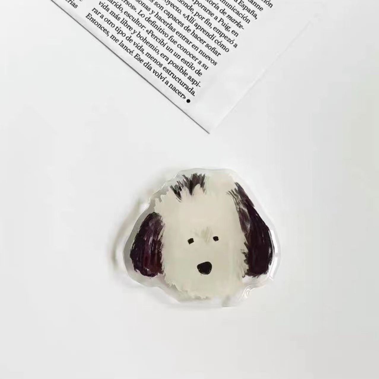 Cartoon Dog Lazy Telescopic Resin Phone Airbag Stand Acrylic Cute Pet