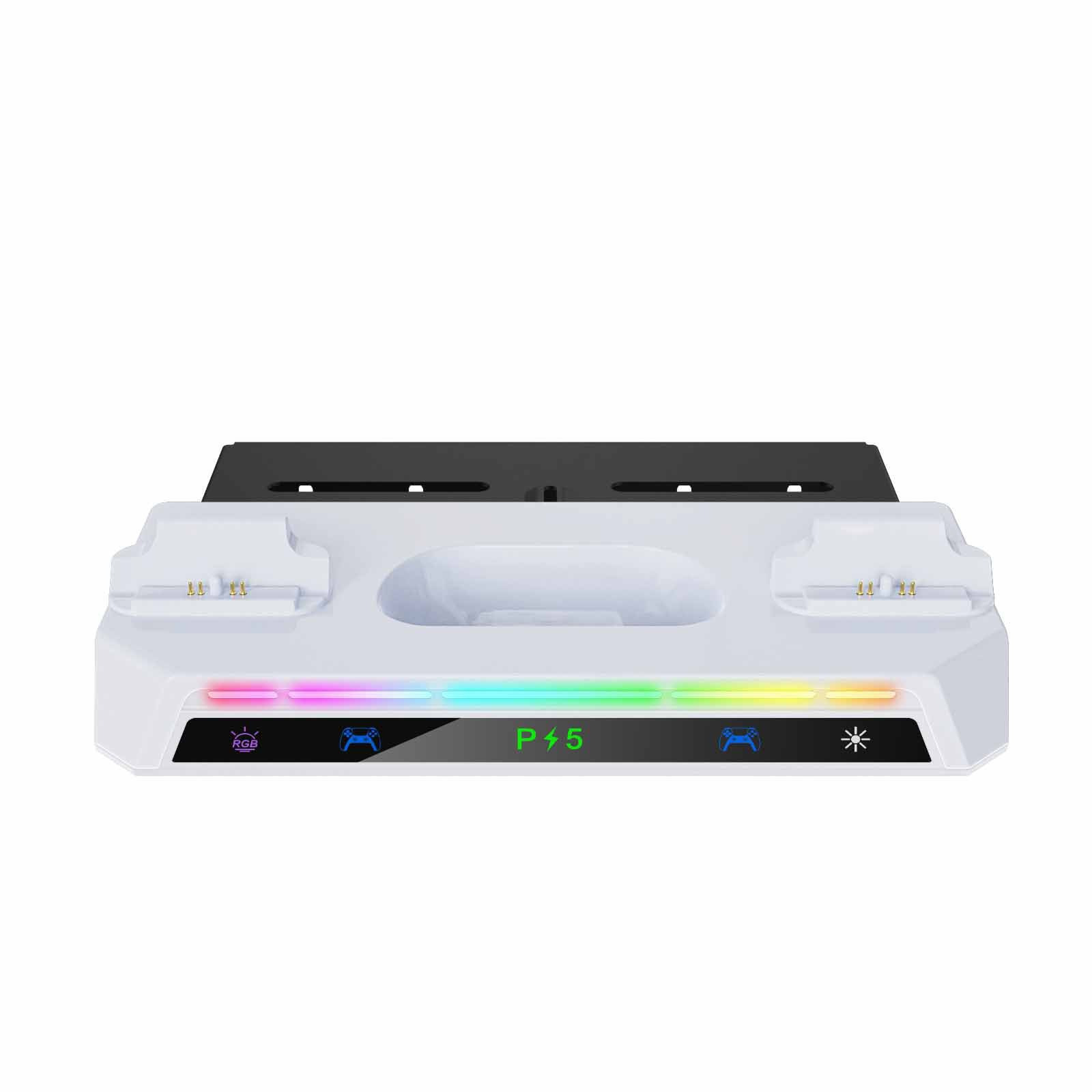 PS5pro/PS5slim/PS5 host universal wall bracket PS5 handle charger headphone rack with RGB light