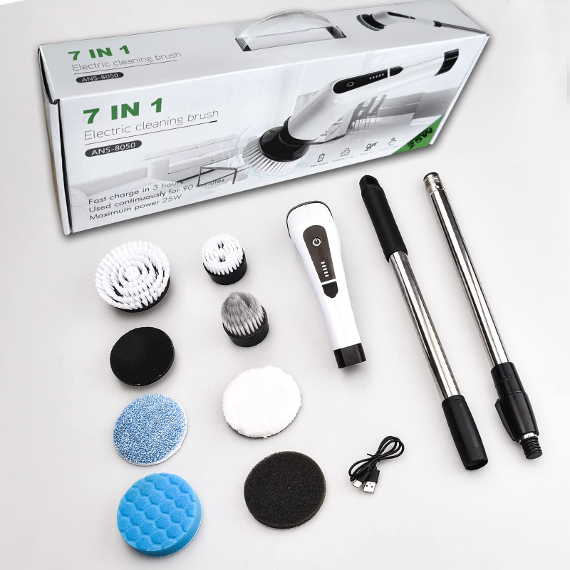 TK multifunctional electric cleaning brush household kitchen bathroom bathroom crevice nine-in-one cleaning