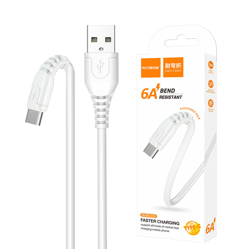 Baitong Type-C Android 6A Fast Charging Data Cable for iPhone Flash Charging Phone Cable Fast Charging Data Cable