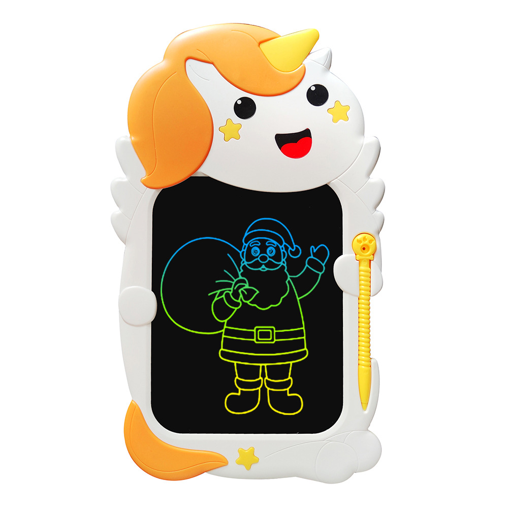独角兽彩色笔迹☩橙色