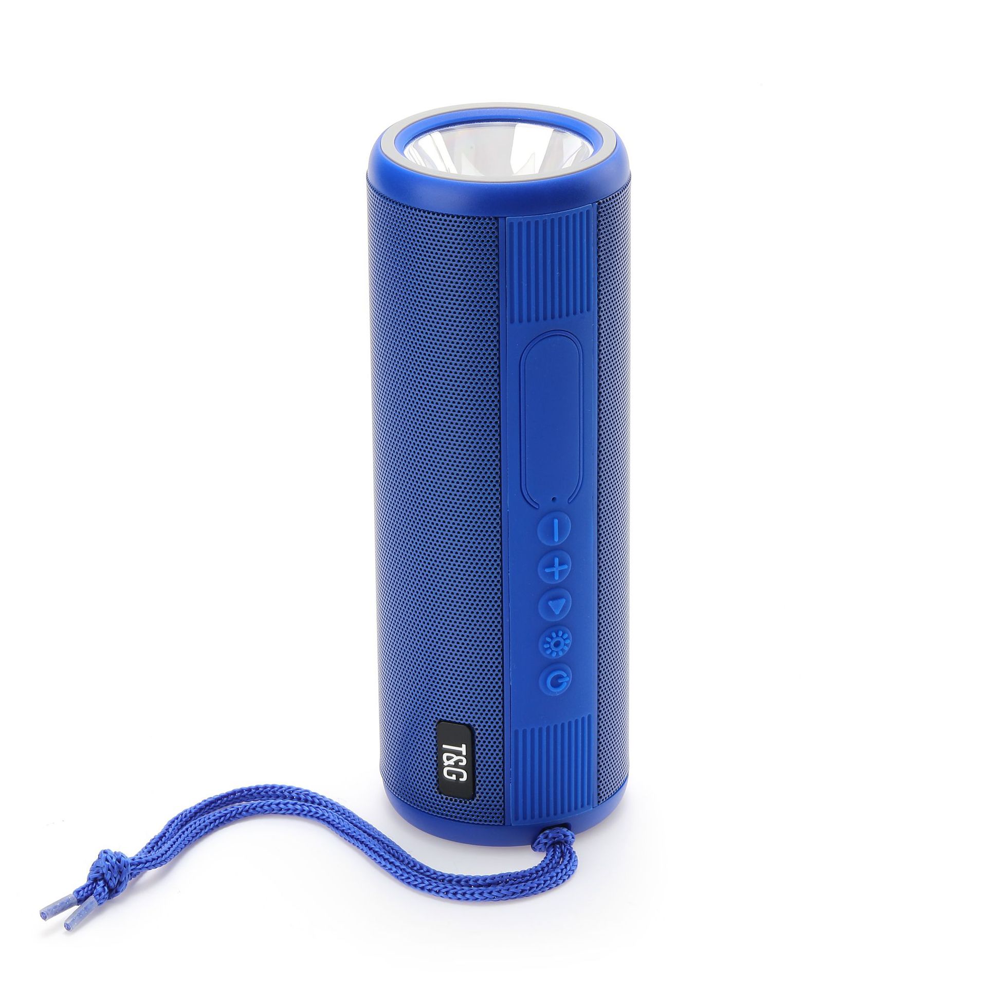 Cylindrical Iron Mesh Metal Texture Flashlight Bluetooth Dual Horn Speaker Outdoor Portable TG635