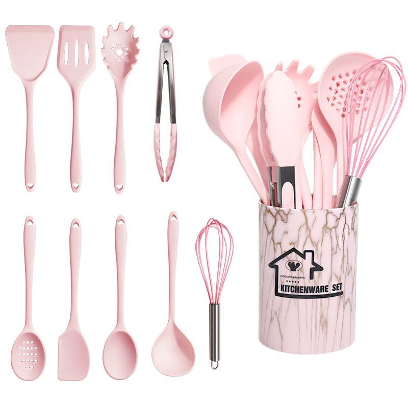 Silicone Spatula and Soup Spoon 22-Piece Set Non-Stick Silicone Spatula Food Grade High Temperature Resistant Silicone Kitchenware Set