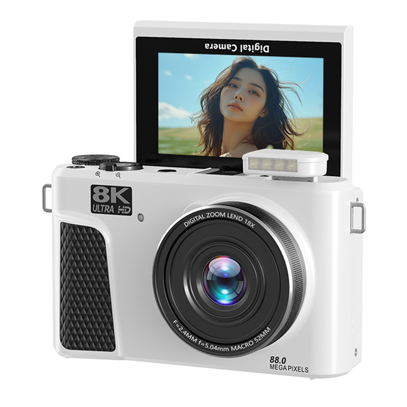 8K mirrorless digital camera high pixel flip screen WiFi upload phone student beauty camera