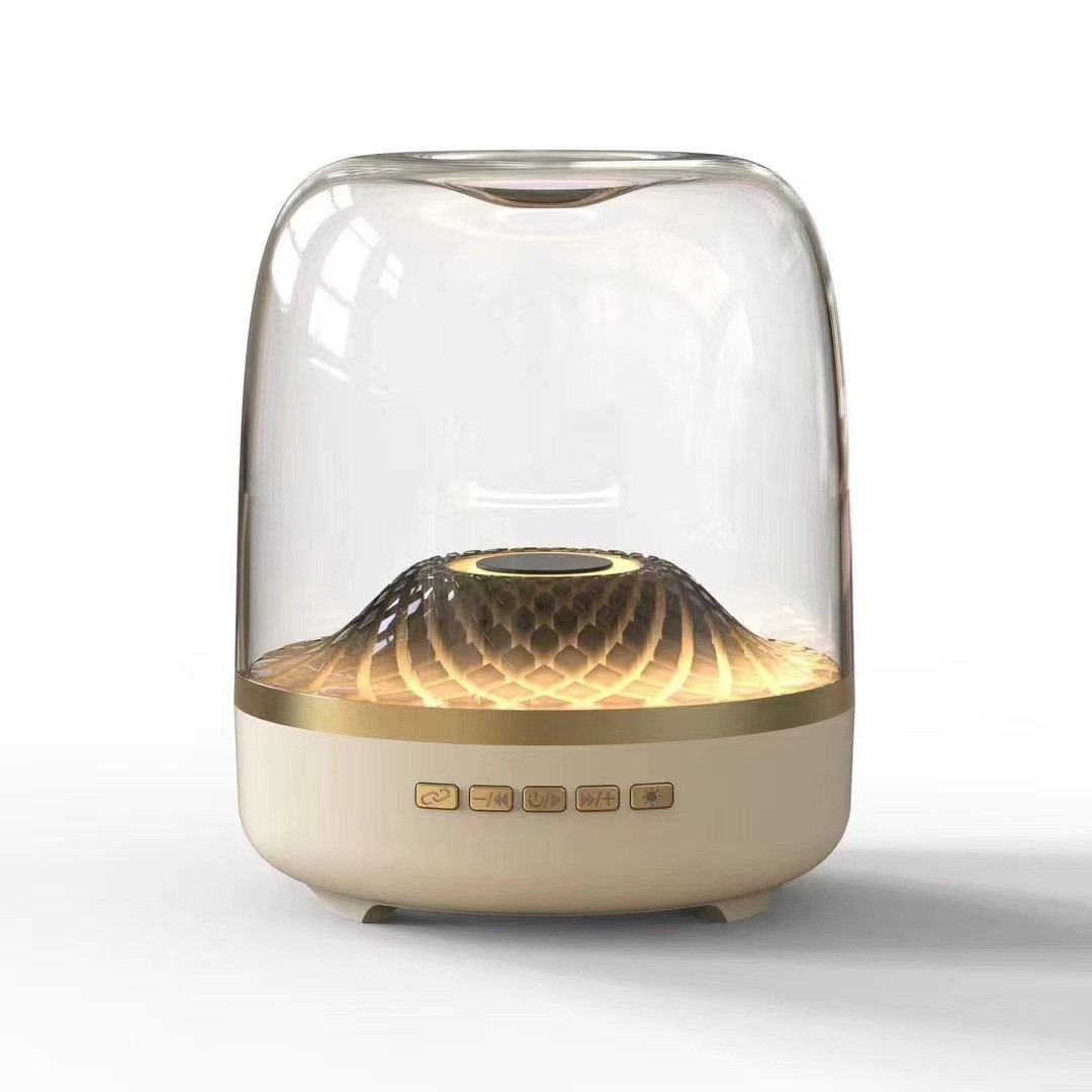 2026 New Glaze 4th Generation Colorful Light Bluetooth Speaker Mini Manhattan Small Speaker Computer Card Bass