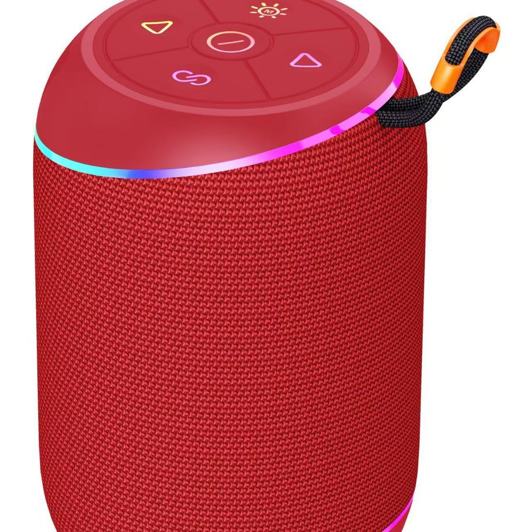 JK-1269 fabric Bluetooth speaker high quality outdoor FM plug card subwoofer gift portable speaker