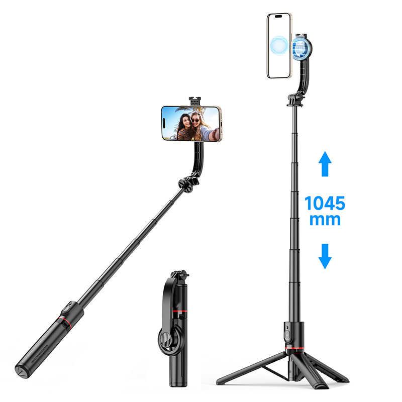 L20 Magnetic Phone Holder Desktop Handheld Selfie Stick Bluetooth Travel Portable Live Streaming Tabletop Tripod NCC
