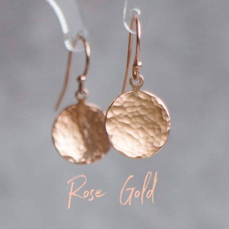 Simple Metal Concave and Convex Small Round Earrings Women Simple Geometric Round Earrings
