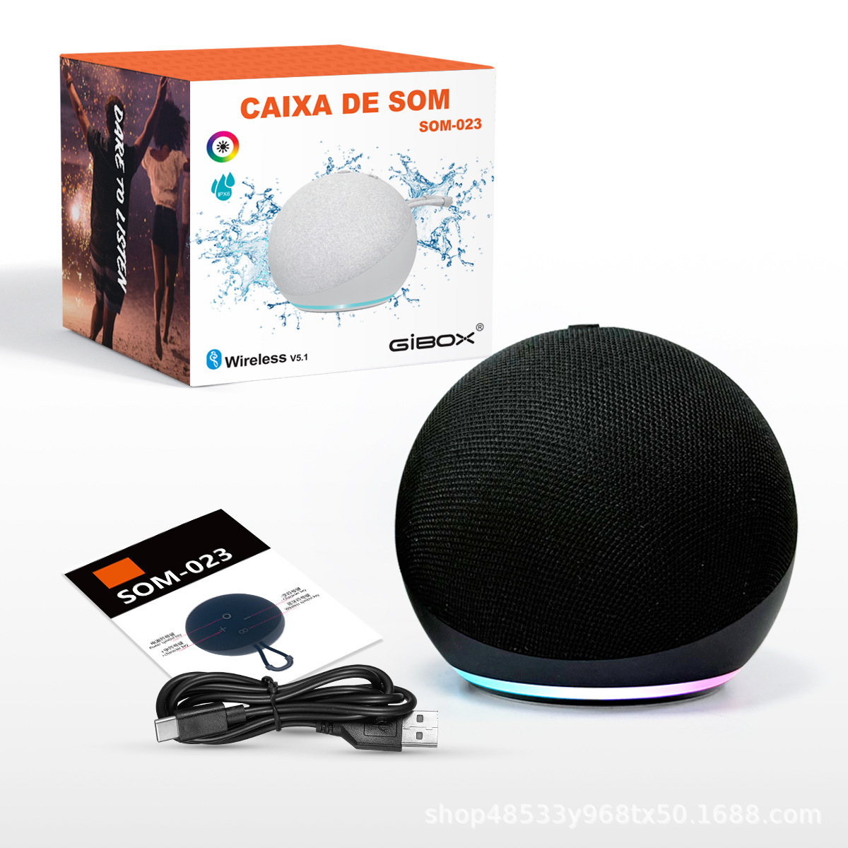 Alaxe Bluetooth Speaker Wireless Fabric Card Mini Sound Subwoofer Desktop Mini Bluetooth Speaker