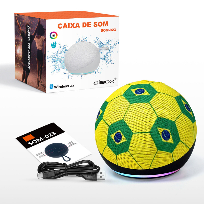 New Football World Cup Audio ALAXE Wireless Plug-in Card Bluetooth Speaker TWS Outdoor Portable Small Speaker