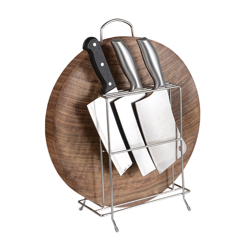 Stainless Steel Cutting Board Lid Rack Knife Rack Kitchen Lid Rack Chopping Board Rack Multifunctional Storage Shelf