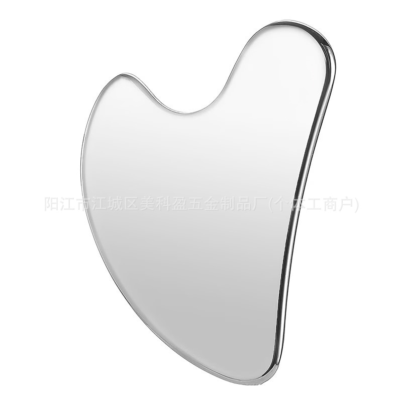 Stainless steel gua sha scraper finger gua sha piece facial gua sha firming lifting metal massage board tool fascia