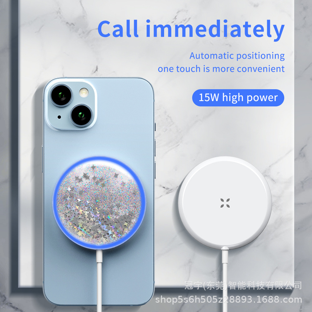 New magnetic wireless charger for Apple phone 12 13 14 15 wireless fast charging