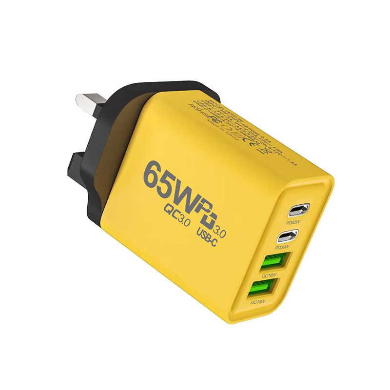 65W Multi-Port Charger 2A2C GaN 40W Fast Charging for Apple Huawei Phone Travel Charger