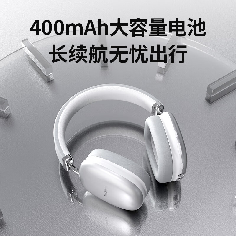 EZCO Wireless Bluetooth Headphones Over-Ear Noise Canceling Headset Long Battery Life Compatible Apple Android EM-Z02