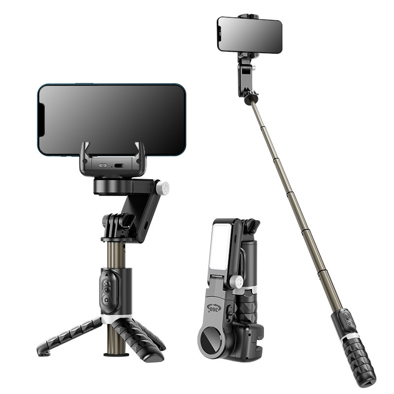 Q18 Phone Gimbal Stabilizer 3-Axis Selfie Stick Anti-Shake Desktop Tripod Lazy Live Streaming Phone Holder Tabletop