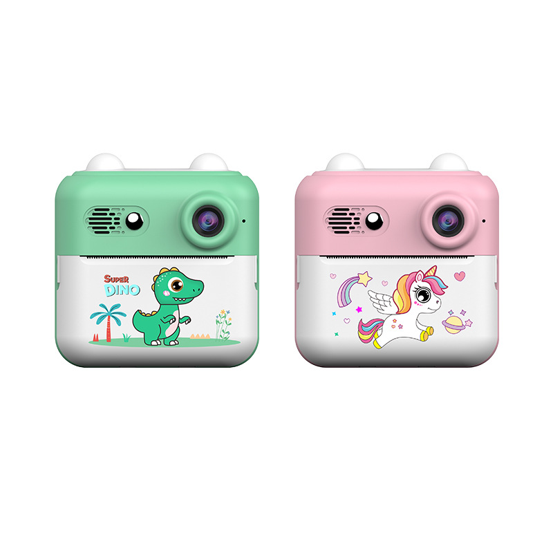 New HD children's Polaroid mini photo video thermal print camera support gift