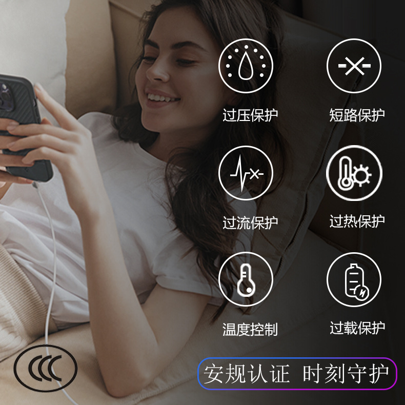 45W Ultra-Thin GaN PD Phone Fast Charger National Standard 3C Certification Type C Multi-Port Tablet Charger