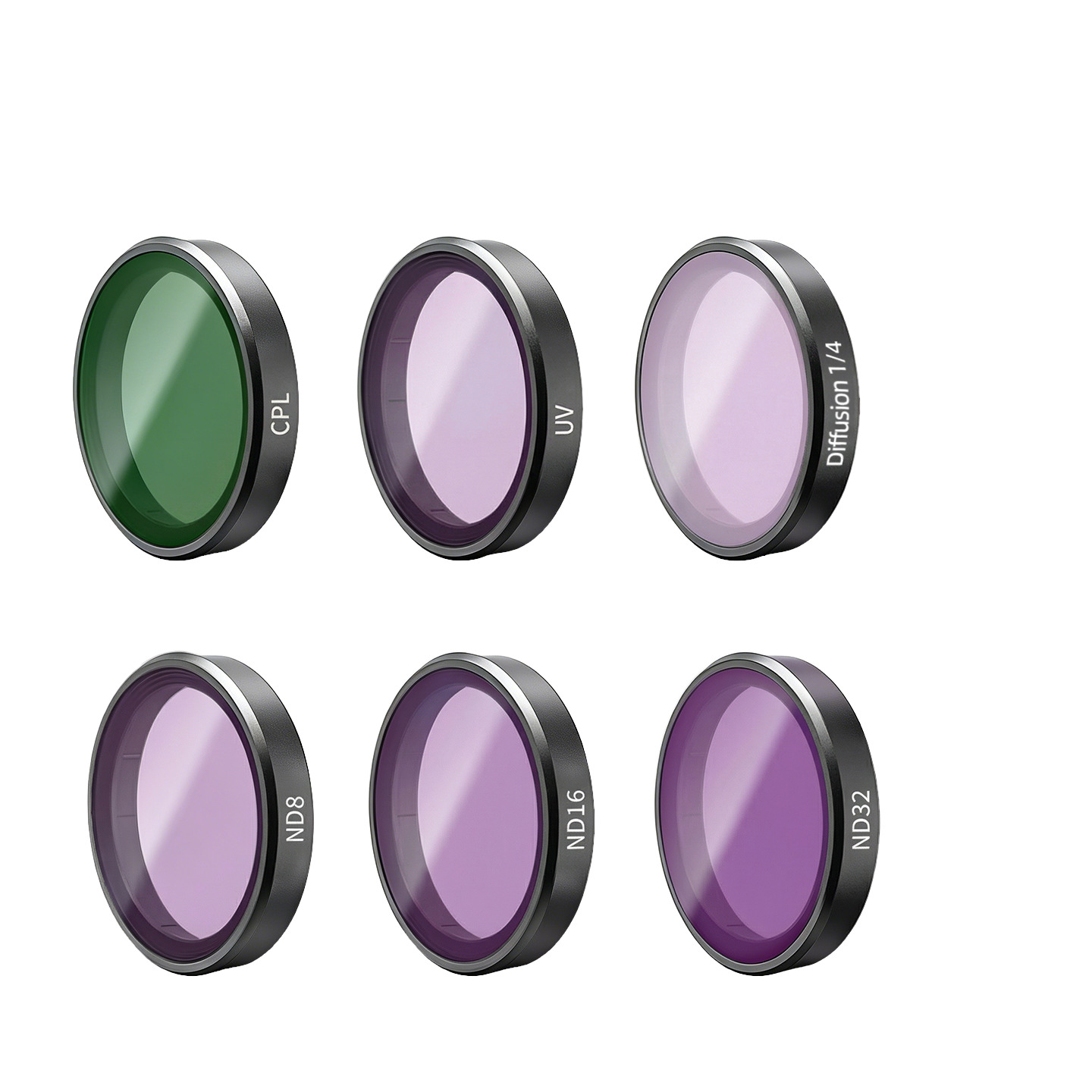 WIERSION Wilson DJI Action 5/4/3/6 ND16 UV Black Mist Filter Action Camera Accessories