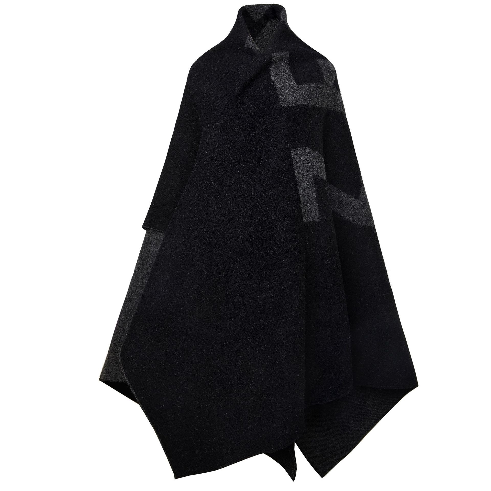 Inner Mongolia origin pure wool men's large throw blanket British style cape oversized shawl