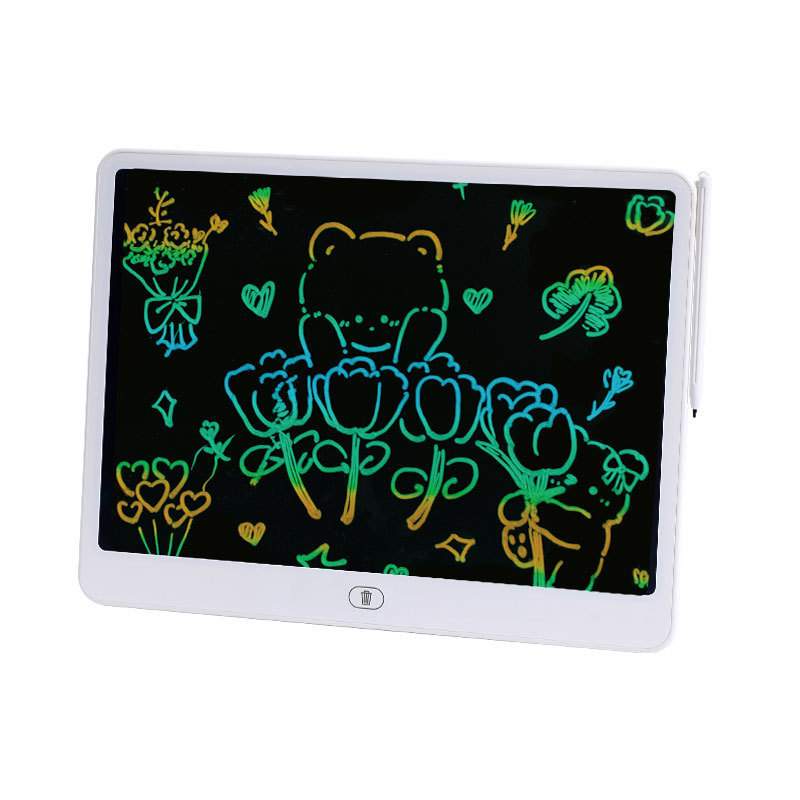 16 Inch Eye-Protection No Blue Light LCD Writing Tablet Children's Graffiti Electronic Board Writing Board Drawing Board Toy One-Key Clear
