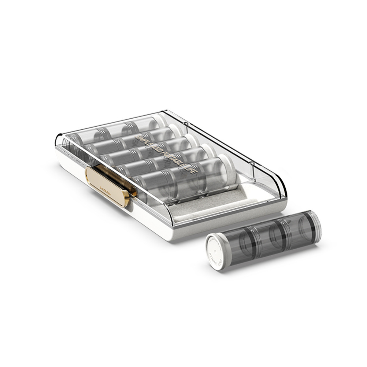 Portable large-capacity pill organizer, weekly medication storage box, portable small pill box combination set